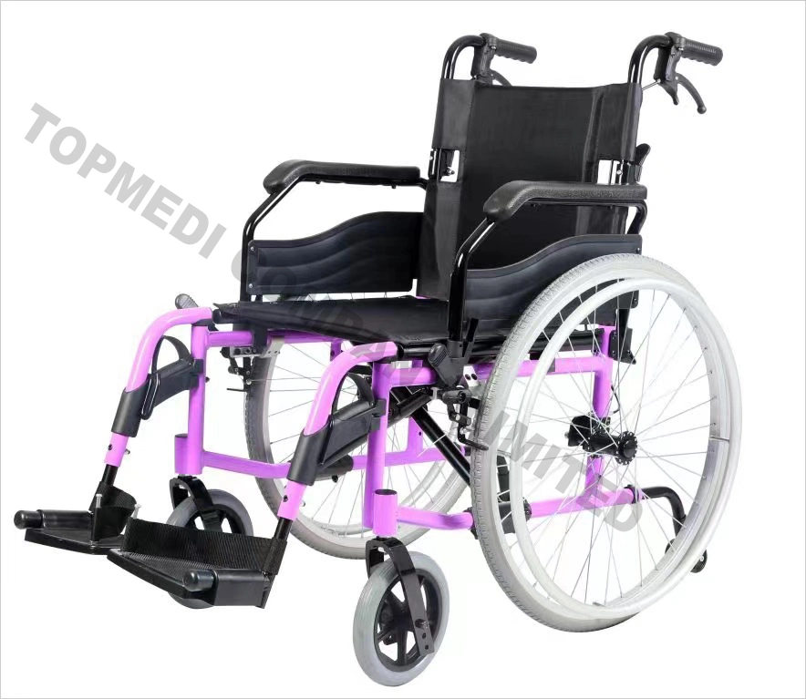 Transport à usage intensif en fauteuil roulant pliable adulte pour la vente de fauteuil roulant léger
