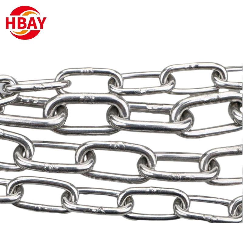 Hot-DIP Galvanized DIN763 Commercial Link Chain Steel Lifting Chain