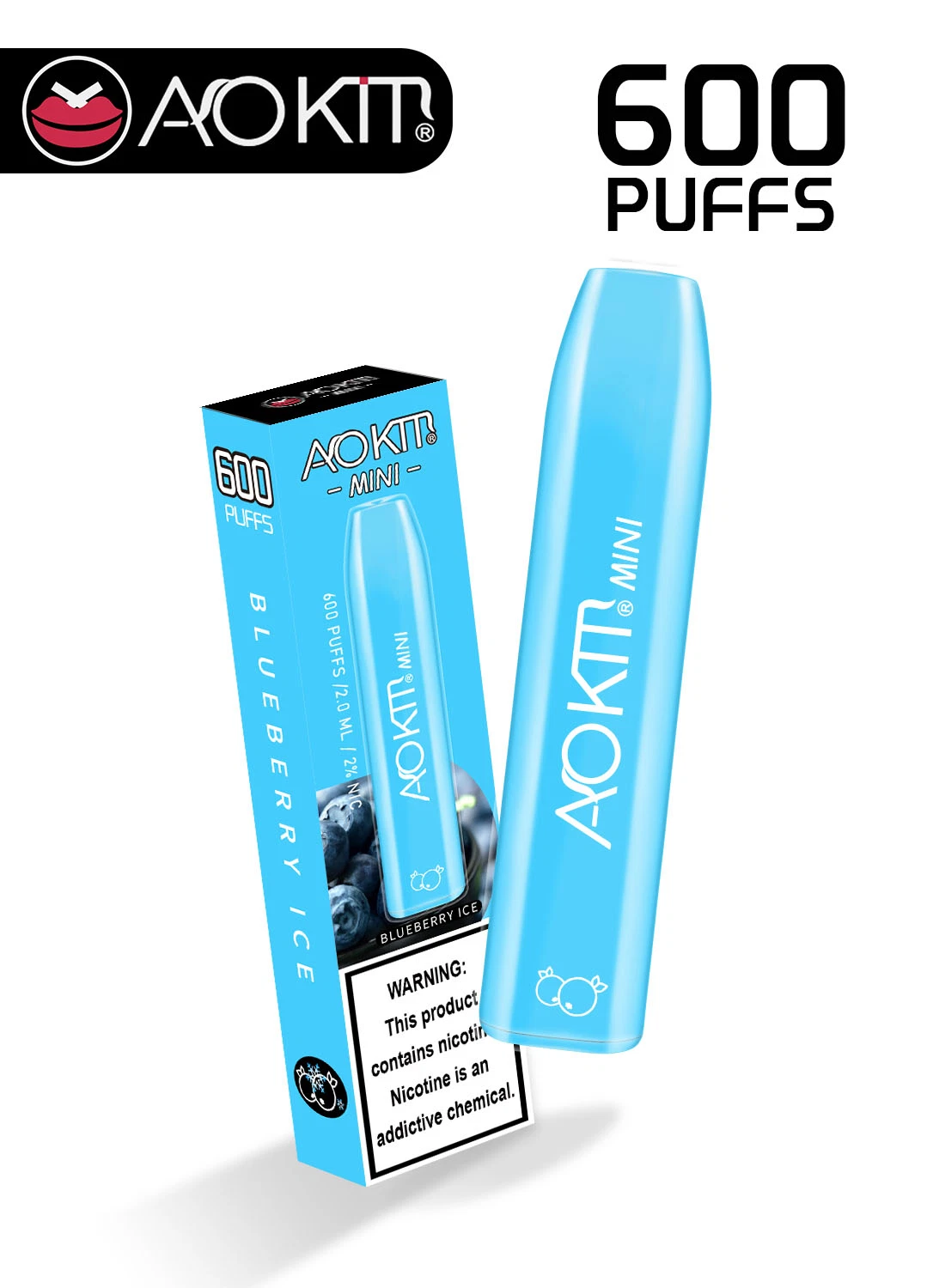 Для изготовителей оборудования на заводе Puffs Aokit Mini 600 500 Мач одноразовые Vape Mini Электронные сигареты
