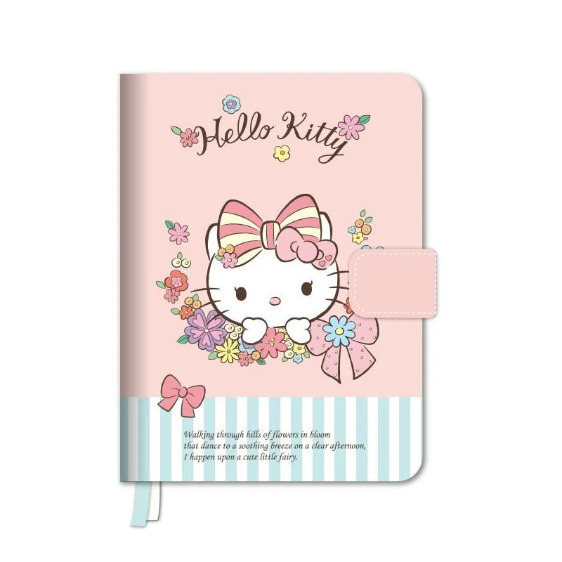 Kawaii Cute Cartoon Bloc de notas de cuero fresco pequeño diario para llevar con usted mano Cuadernos de contabilidad