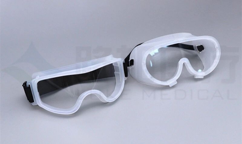 PVC Elastic Cord with Air Hole, Non-Sterile Goggle, Antifog PC Eyeglass