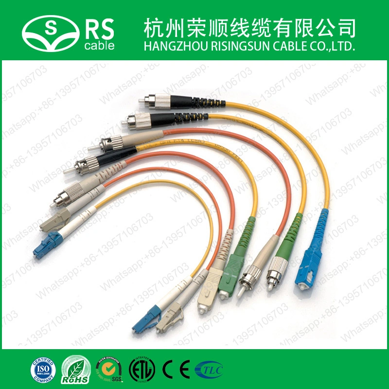 LC/APC-Sc/Upc PC Singlelmode Duplex 2.0mm Fiber Optic Patch Cord