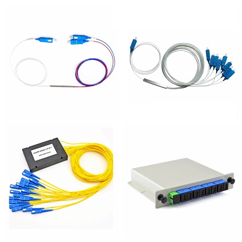 Acoplador FTTH do divisor de microfibra óptica PLC Mini separadores Fbt UPC APC