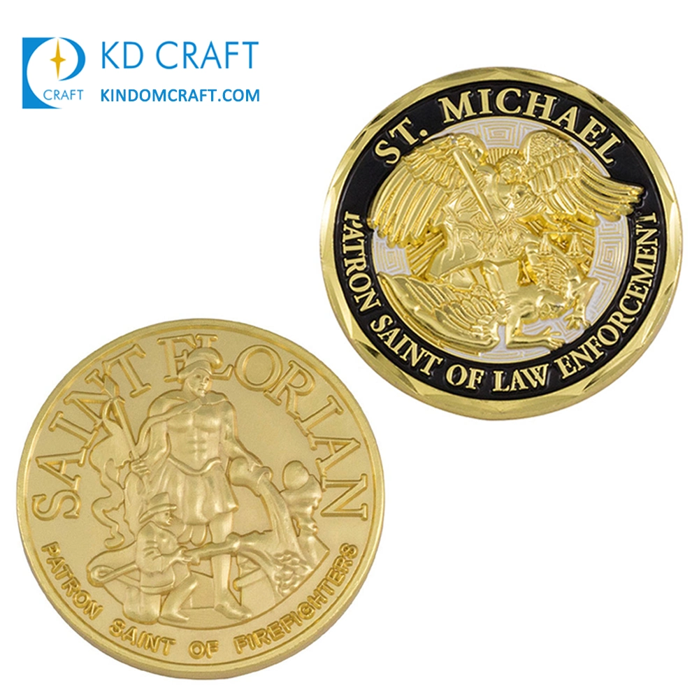 Comercio al por mayor de metal personalizados en 3D en relieve Soft enamel muere golpeado militares estadounidenses de la Fuerza Aérea de helicóptero de combate del Ejército de monedas con Diamond Edge