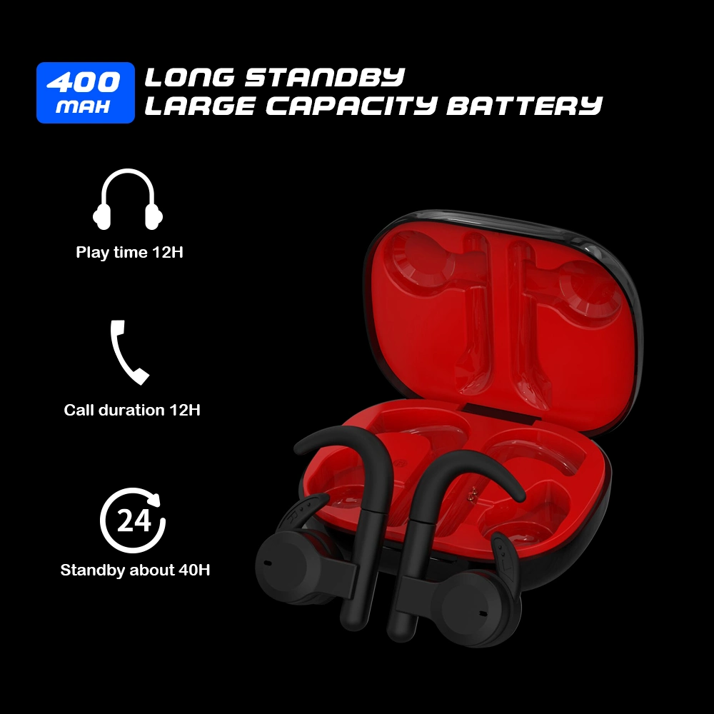 Modelo Empresarial novos auriculares HiFi TWS 3D Surround Stereo 2024 Auscultadores sem fios para telemóvel Bluetooth para jogos