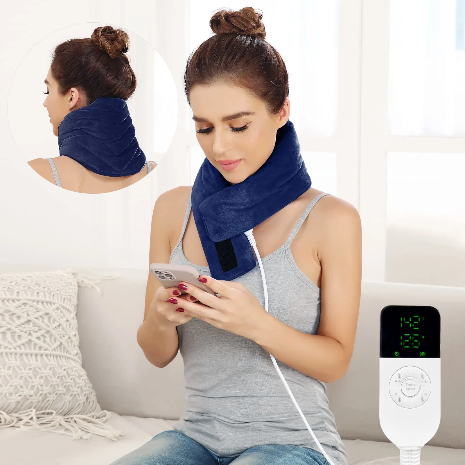 Neck Heating Pad for Warm up and Pain Relief