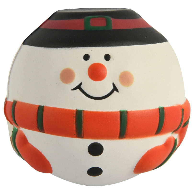 PU Christmas Gift Snowman Shape Stress Ball Toys Juguetes for Funny Party