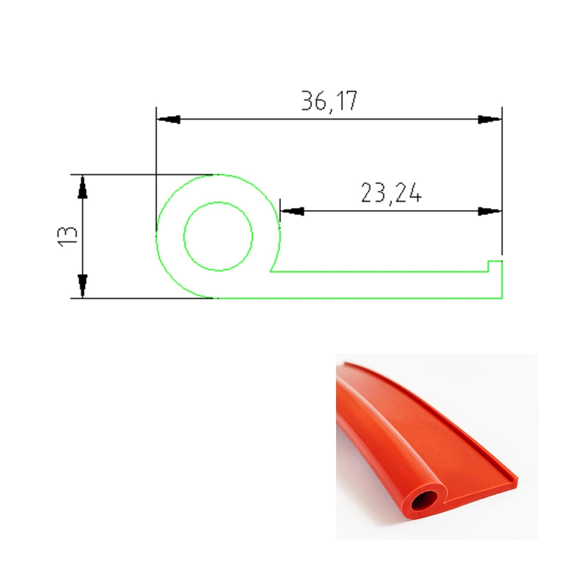 Aqueça Resistiant diversos tamanhos de Ronda elásticas janela automática do uso do automóvel sólido de Vedação de Silicone Faixa de Cabo de Borracha