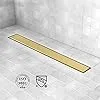 Linear Shower Drain, Gold Shower Drain 60 Inch