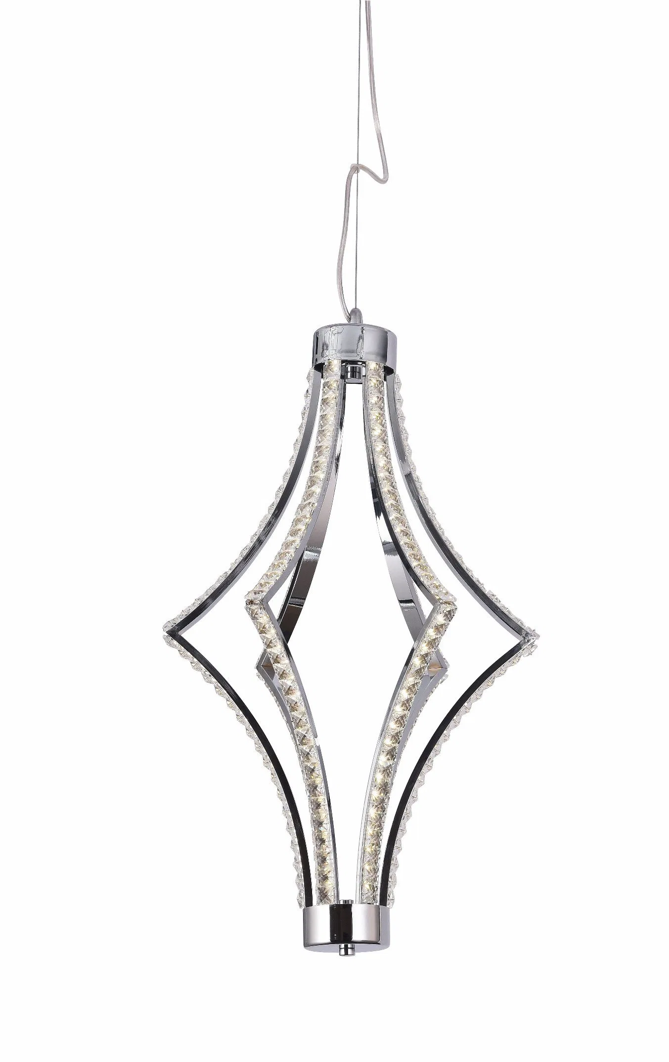 Decoration Chrome Crystal LED 16W Pendant Lamp (BL-P17163-16CH)