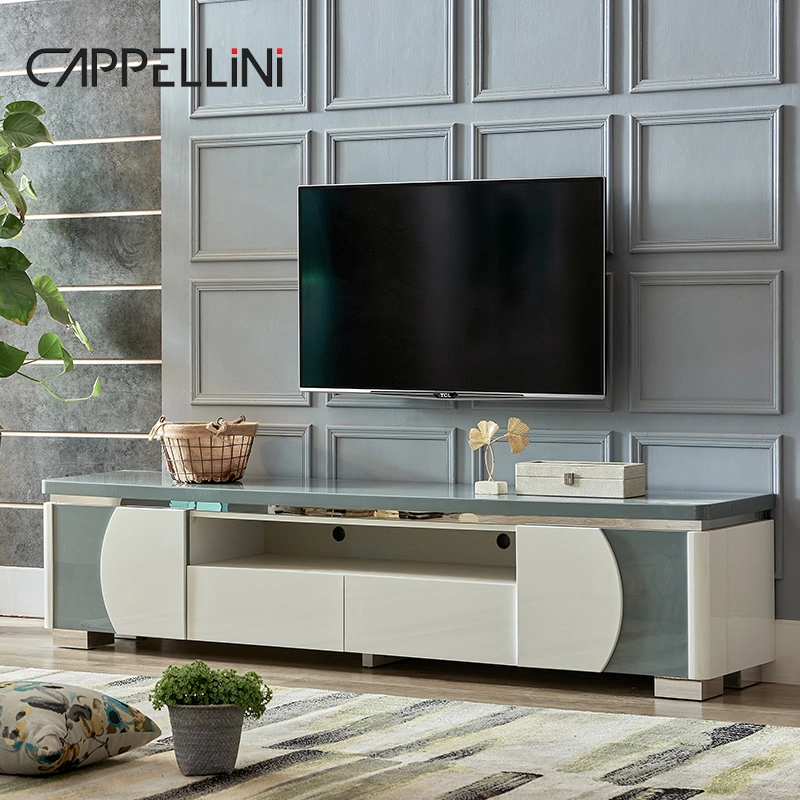 Modern Wooden Buffet Table Cabinet Dining Room Home Furniture Fashion Storage Sideboard Cabinet with Drawer Mirror