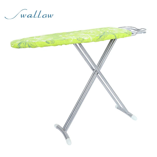 Ironing Board Ironing Table with Cover Steam Iron Rest Height Adjustable, Lightweight Ironing Board Swallow