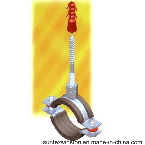 Pipe Clamp with Screw and Nylon Plug