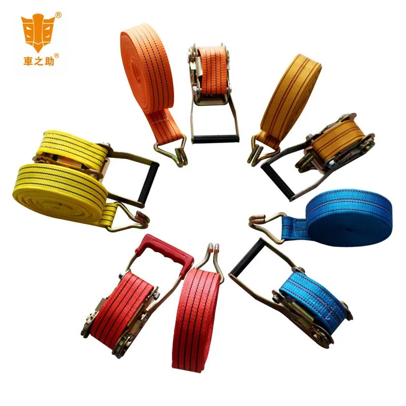 PP Width 50mm Different Color Ratchet Tie Down Strap Cargo Lashing Belts