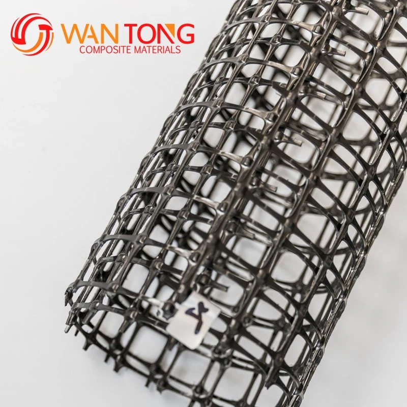 Road Construction Material PP Biaxial Geogrid Plastic Geogrid 25kn