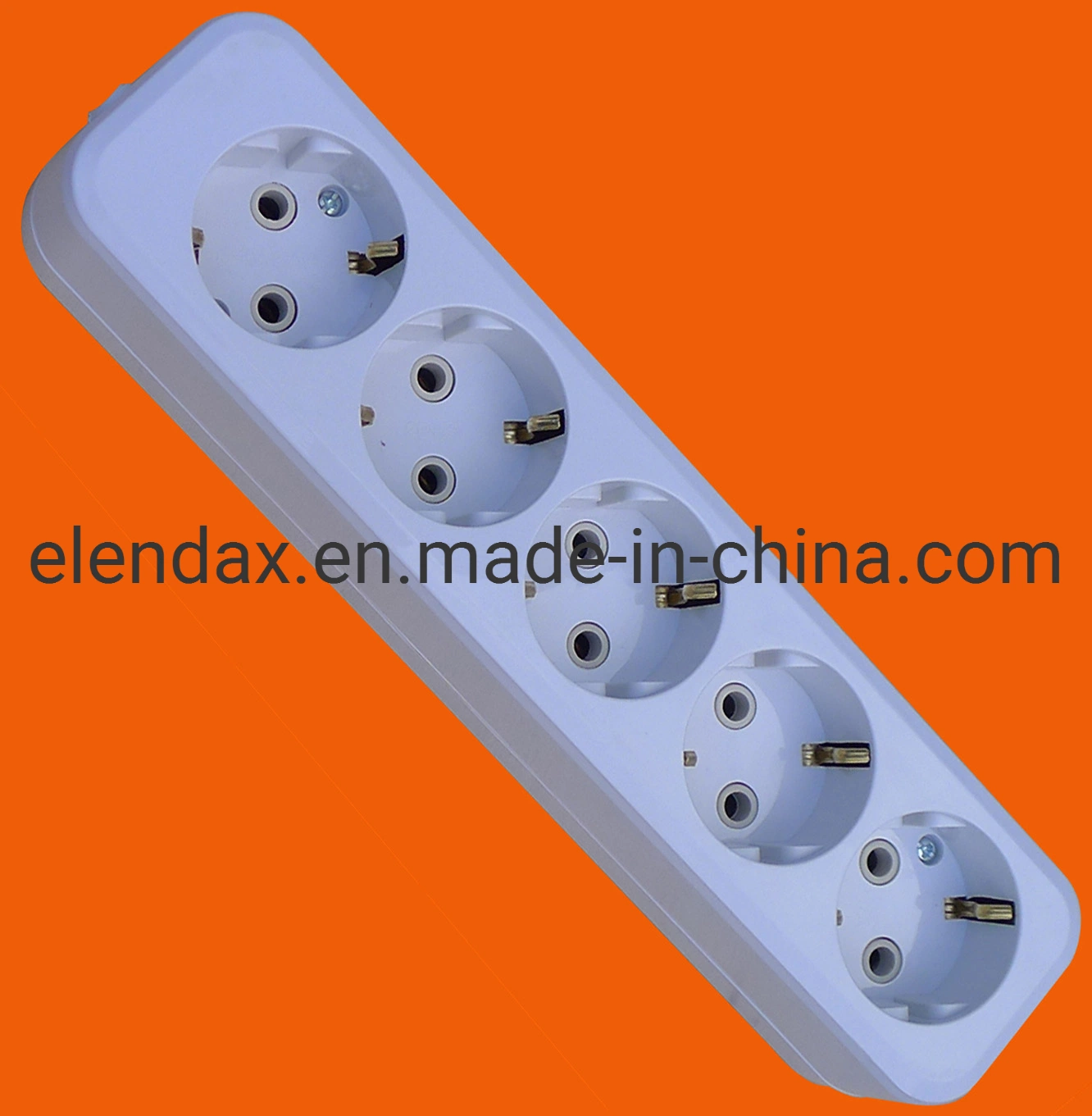 European 6 Way Power Extension Socket with Earth (E8006E)