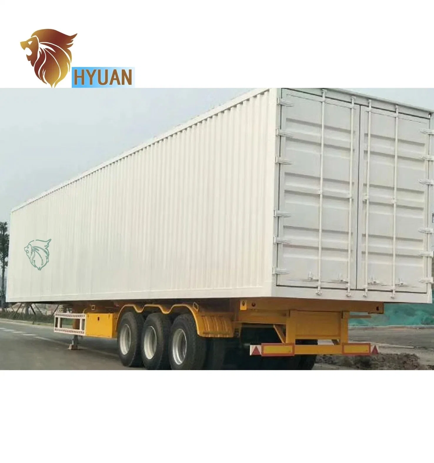 Vehicle Master 2 3 4 Axles Container Trailer Box Semi Trunk Trailer 30-100 Tons Enclosed Dry Van Cargo