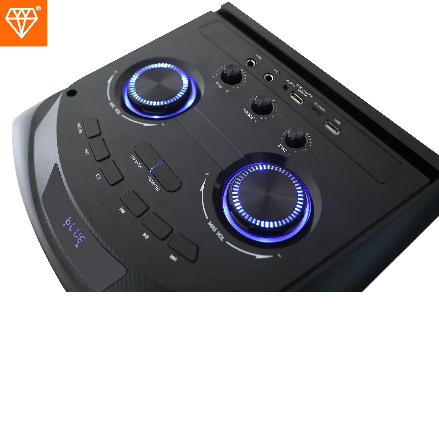 Nuevos Productos 12 pulgadas Bluetooth altavoz de fiesta con disco Ball Luz