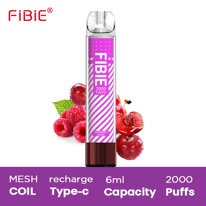 2023 Fibie Wholesale/Supplier 2000 Puff Bar Lighting LED Vape Glow in The Dark Disposable/Chargeable E Cigarette