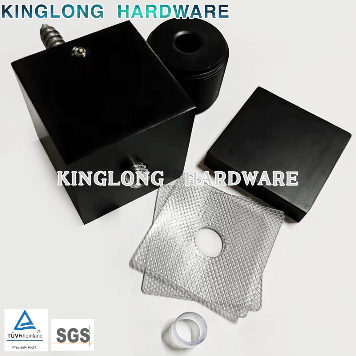 Solid Screw Square Advertisement Nail Acrylic Plate Fixed Laminate Glass Connector Hardware Support Nail