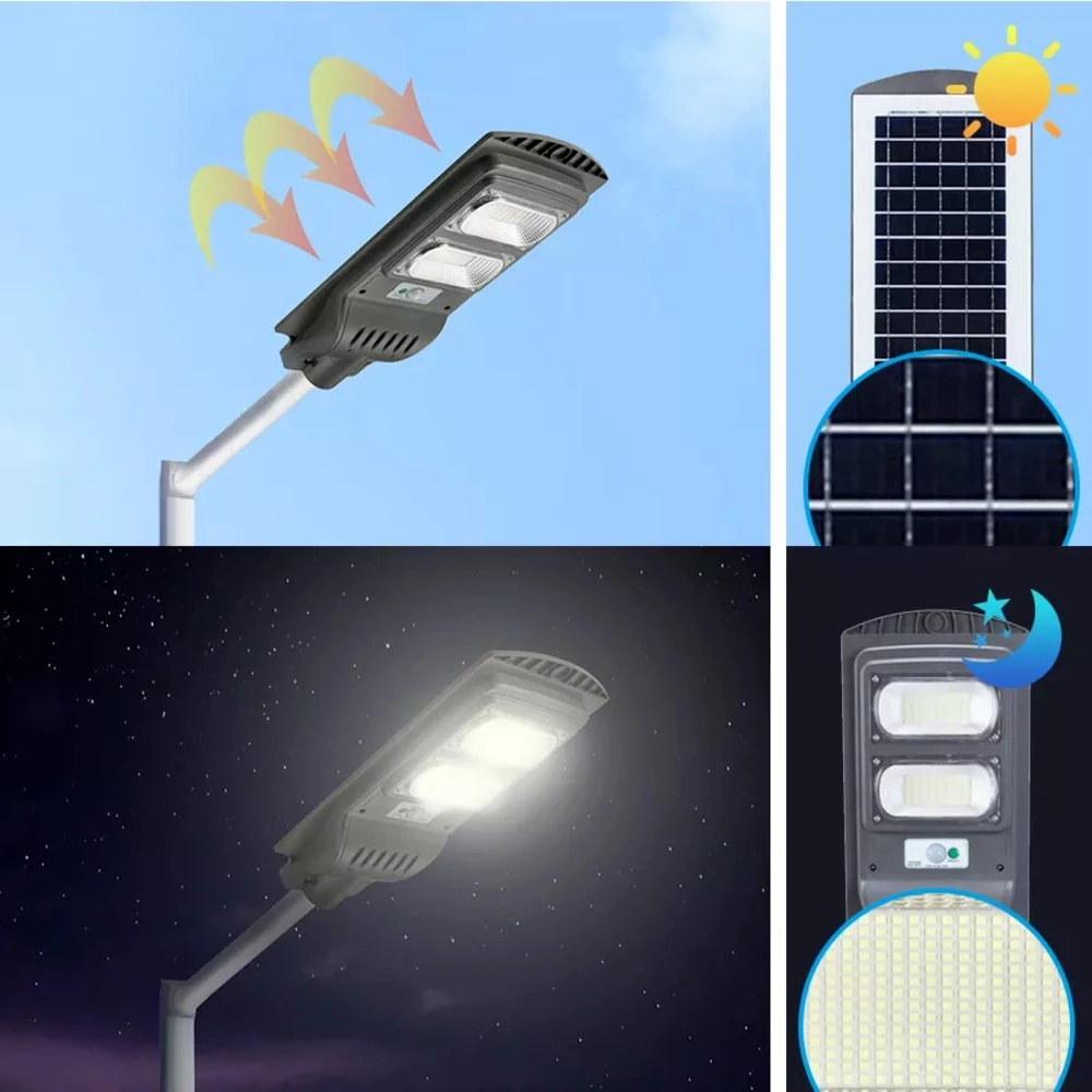 À prova de exterior 60W 80W todos em uma rua de LED Solar integrado de luz da lâmpada do sensor de movimento