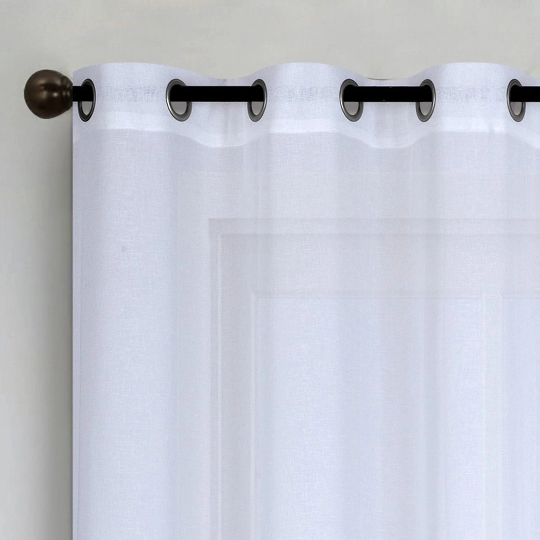 100%Woven Linen New Design Ready Made Curtains Household Modern Window Curtain