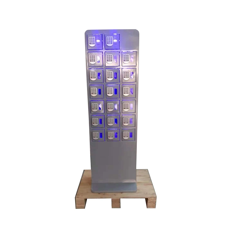 Airport Standing Phone Charging Kiosk Machine Supporting I-Phone Android C Type