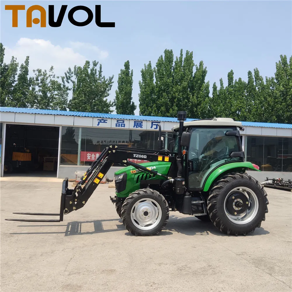 100HP 4*4 Compact Tractor with Front End Loader and Backhoe Price