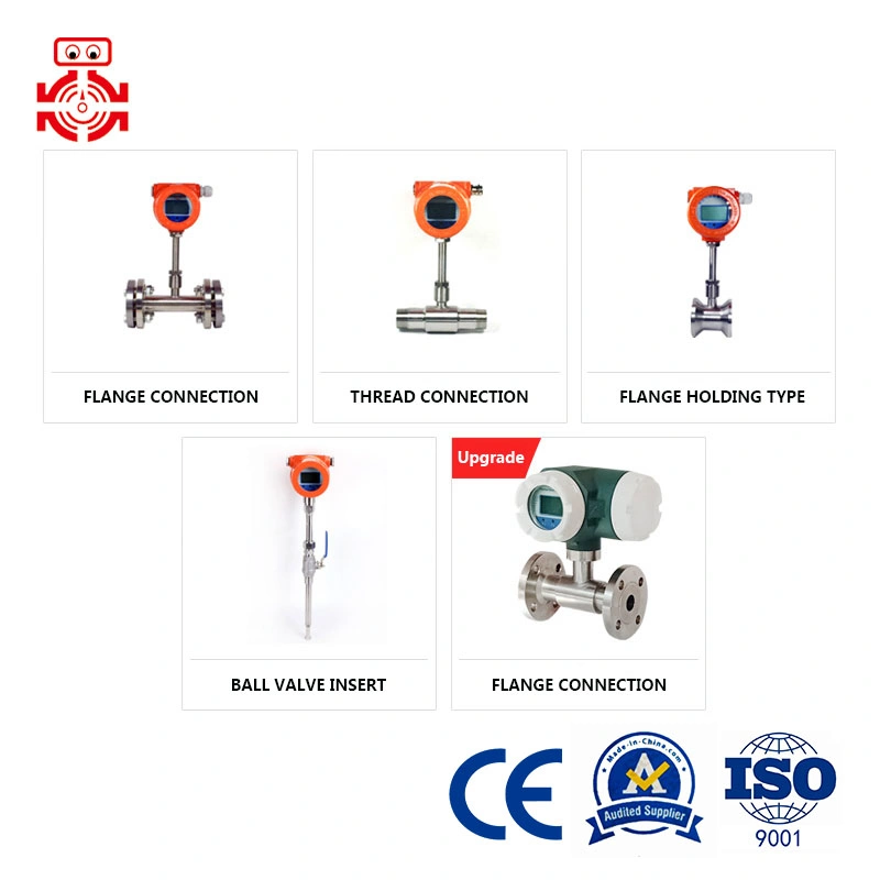 Caudalímetro de masa de gas caliente el tapón del tubo de gas caliente que el caudalímetro bajo caudal de aire de bajo caudal de gas natural de hidrógeno del oxígeno en nitrógeno DN50mm