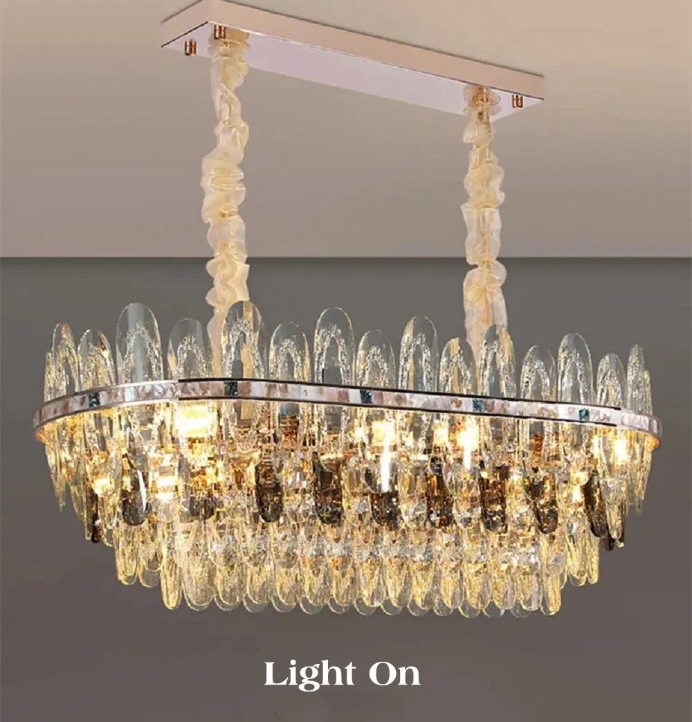 Contemporary Style Indoor Decoration Chandelier Living Room Dining Room LED Crystal Pendant Light