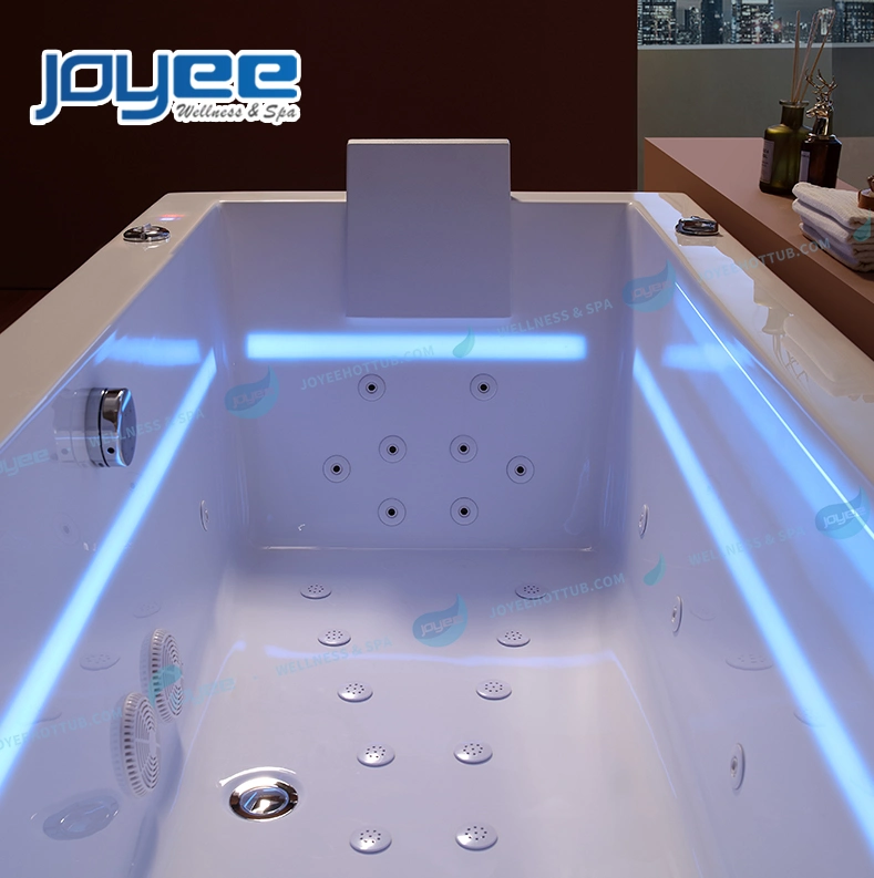 Joyee Small Acrylic Bathtub LED Strip Light Lover SPA Bath Whirlpool Hot Tub