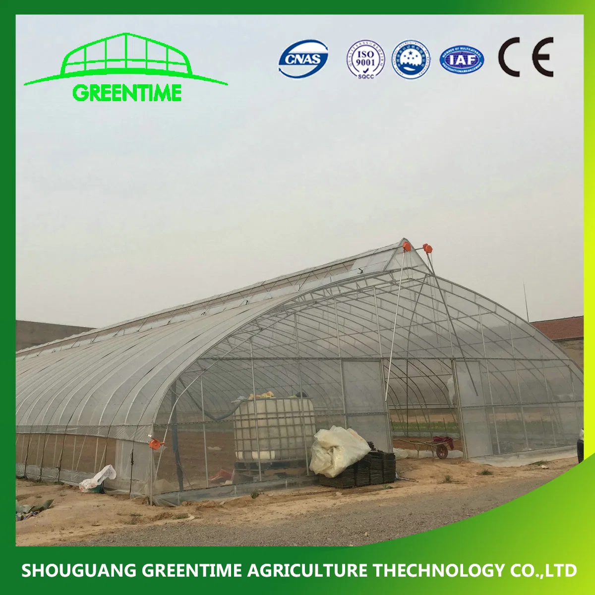 Agricultural/Commercial Single Span/Cheap Tunnel/Gothic Plastic Film Hydroponic Greenhouse for Tomatoes Lettuce Cucumber