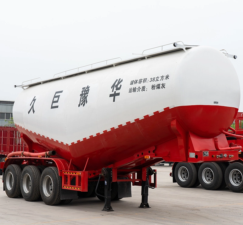 China fábrica de cemento tipo V semi remolque cisterna para la venta