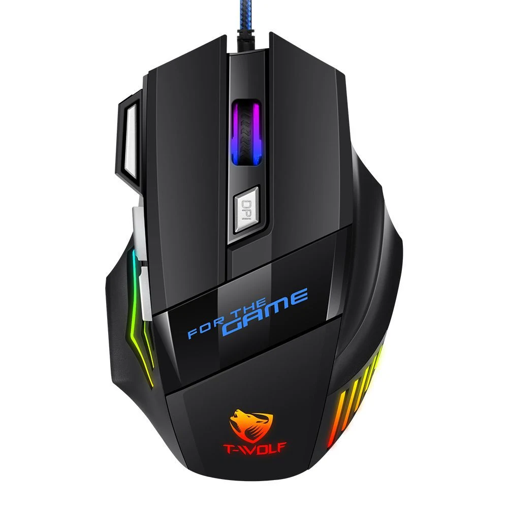 Wholesale/Supplier Custom Computer Parts 7 Key Luminous USB Wired Gaming Mouse