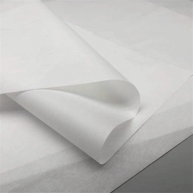 30g/m²/40g/m²/45g/m²/50mg blanqueada de grado alimentario GSM papel kraft blanco para el Envasado de Alimentos