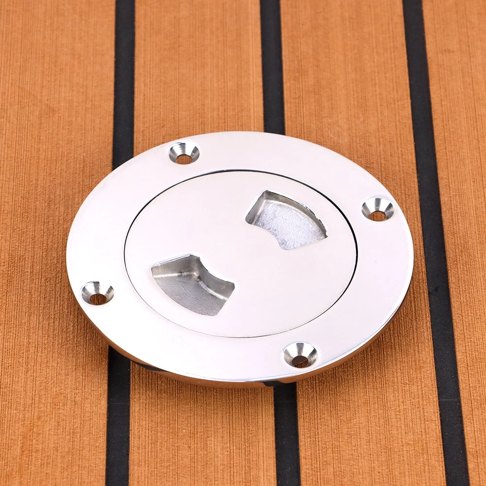 4 Inch Marine Boat Floor Inspection Plate Stainless Steel 316 Boat Round Deck Hatch Plate