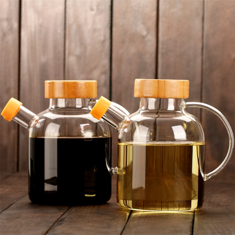 Bonne qualité Pot d'huile en verre borosilicaté élevé.