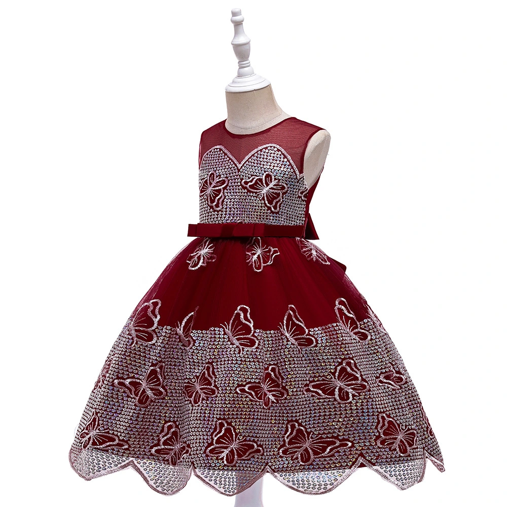 Großhandel Baby Mädchen Kleidung Ballkleid Prinzessin Kleid Kleinkind Formell Geburtstag Ärmellos Kinderkleid für Kinder Mädchen