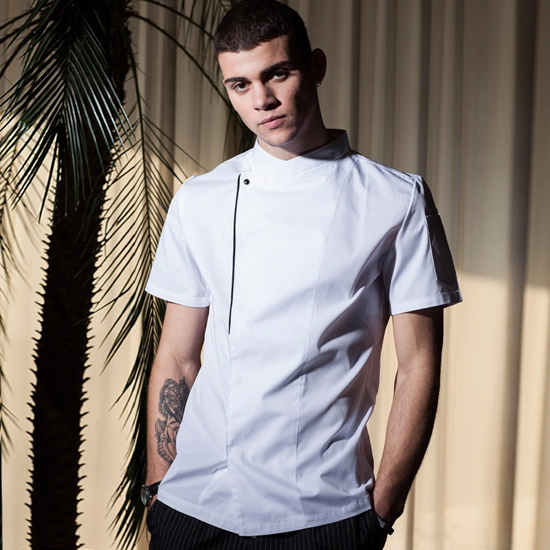 High quality/High cost performance Wholesale/Supplier Short Sleeve Chef Uniforms Summer Restaurant Workwear