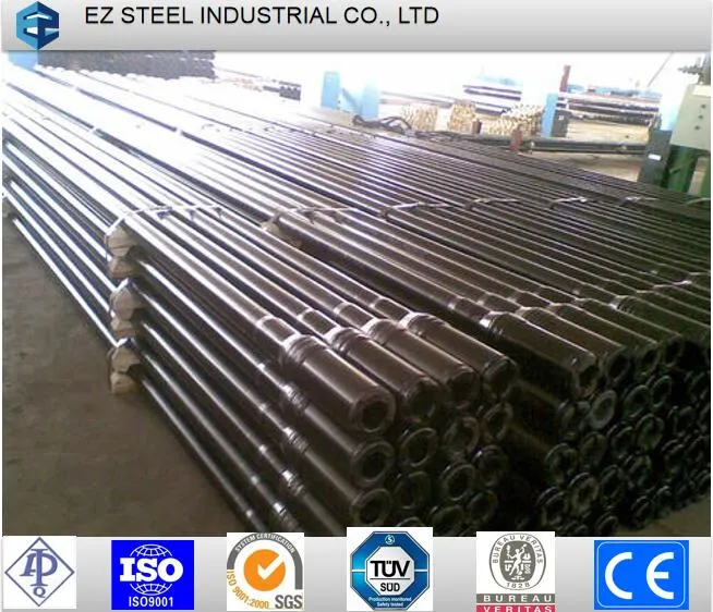 High Quality Water Well Drilling Rod Drill Pipe with Thread Connector, Seamless Steel Tube