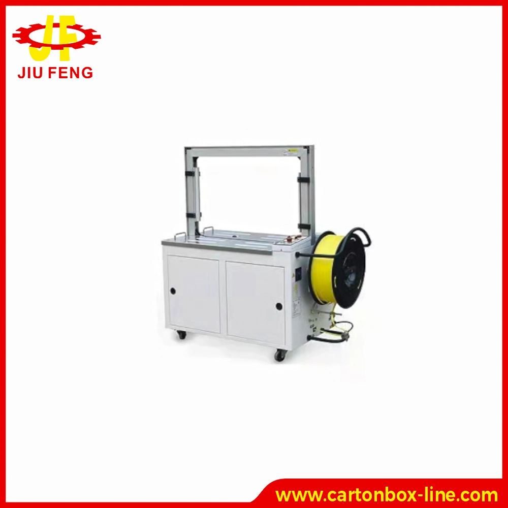 PP Belt Semi-Automatic Strapping Machinery Independent Packing Machine for Degradable Reusable Carton Box Production