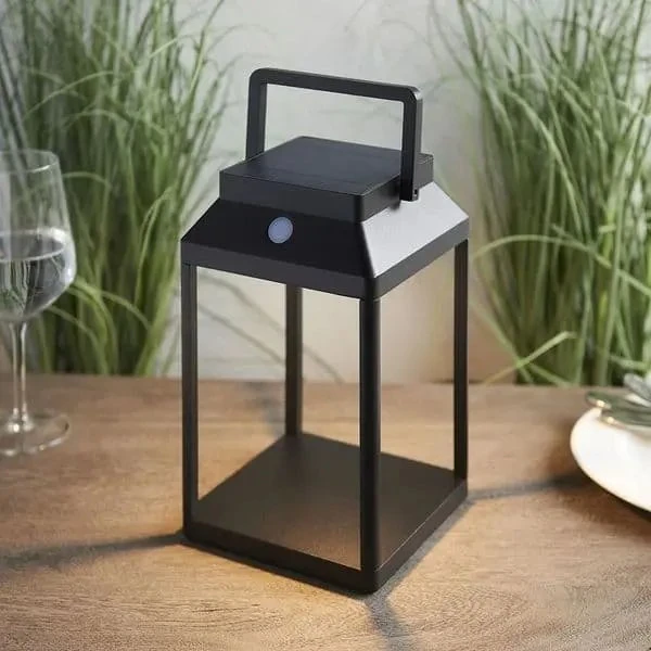 Decorativo impermeable de aluminio USB carga LED Colgante Lanterns solares exterior Jardín impermeable