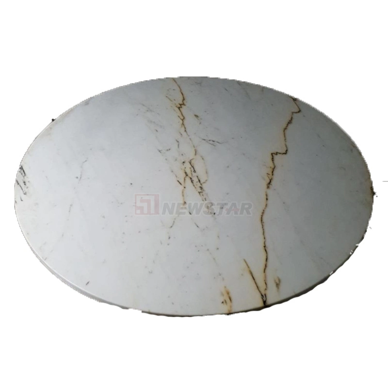 Newstar Modern Furniture Living Room Sofa Round Marble Coffee Table Dining Table