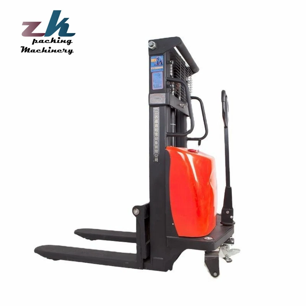 Cheap Fork Lift Lifter Walk Walking Behind Forklift Truck Motor 2200lbs Capacity Full Semi Electric Automatic Stacker Price 3 Bu