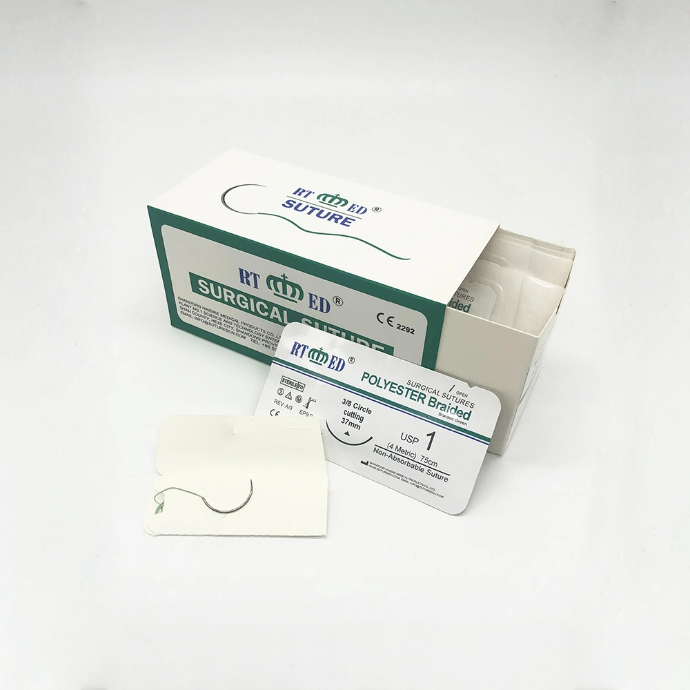 Runte Hdk Non-Absorbable Suture Sterile Polyester Thread Monofilaments Surgical Suture