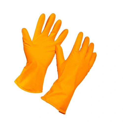 Chemical Industrial Black Latex Work Gloves