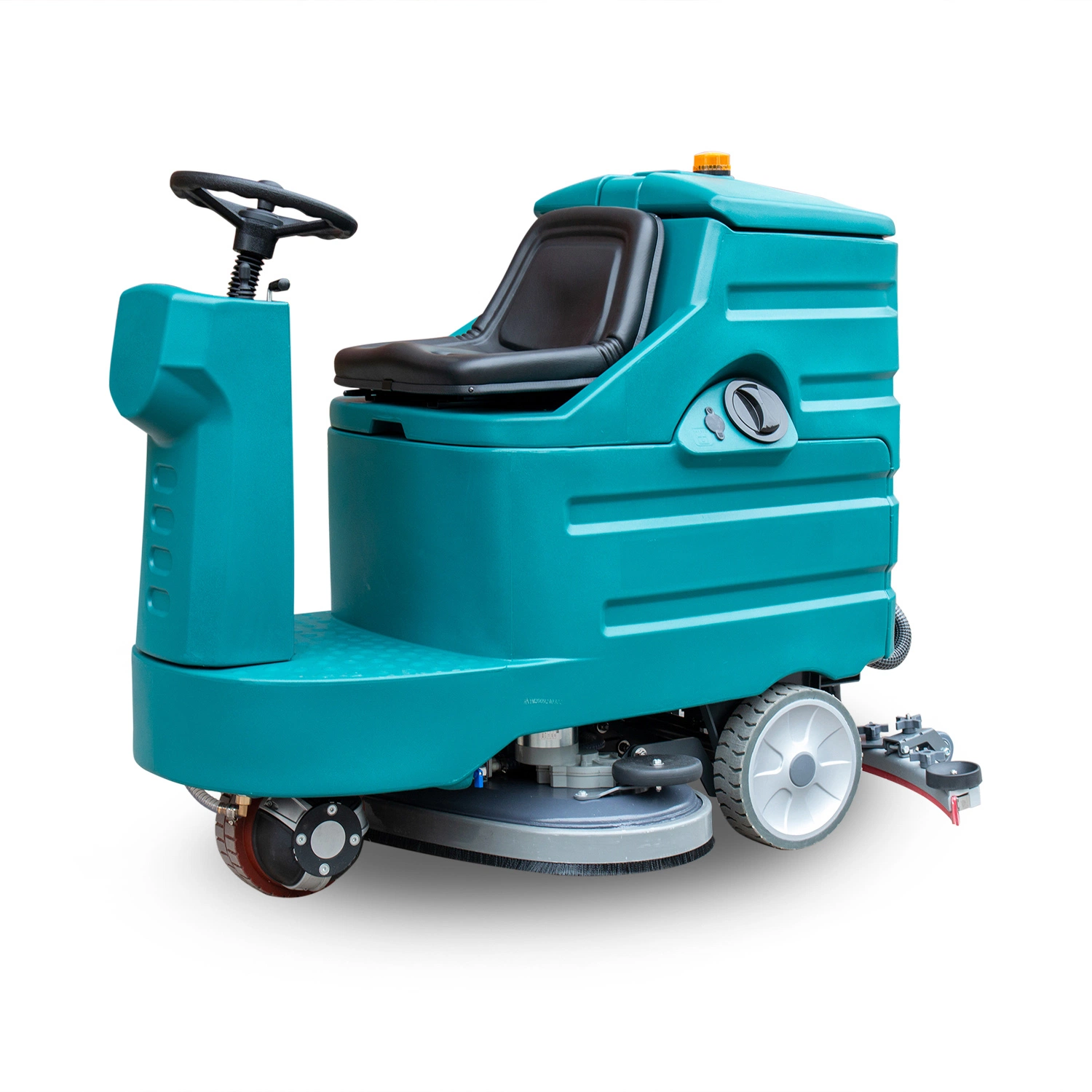 Electric Ride on Industrial/Commercial Automatic Floor Scrubber by Battery Ground Road Street Washing Cleaning Machine for Parking Lot Hospital Warehouse