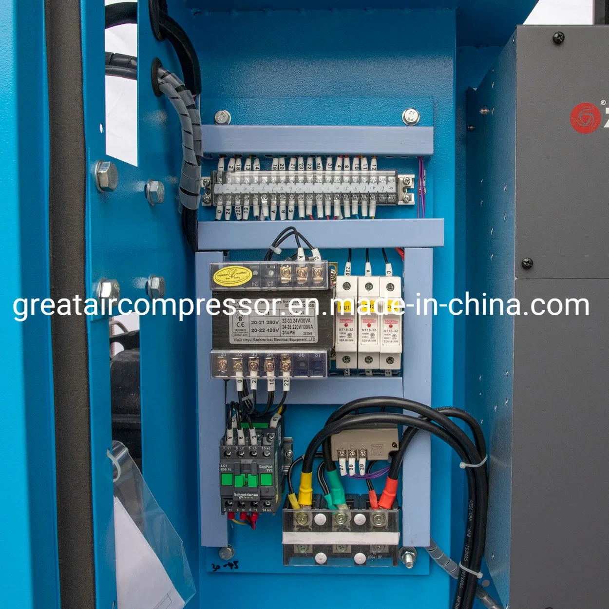 Great China Made 45kw 60HP 7bar 8bar 10bar 13bar Direct Drive Industrial Rotary Screw Air Compressor