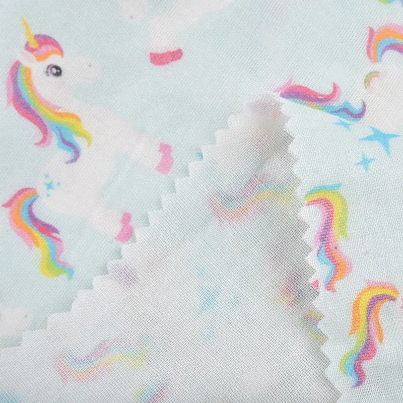 Polyester Fabric Functional Unicorn Fabrics Textiles for Dress, Garment, Toy, Suit, Trousers, Underwear (100%polyester)