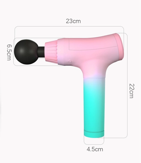 Muscle de la Santé à tête réglable Mini pistolet de massage avec Premium boîtier en métal et super puissant moteur